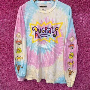 Rugrats Animated Series Nickelodeon Long Sleeve Tie Dye L